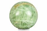 Polished Green Fluorite Sphere - Madagascar #246102-1